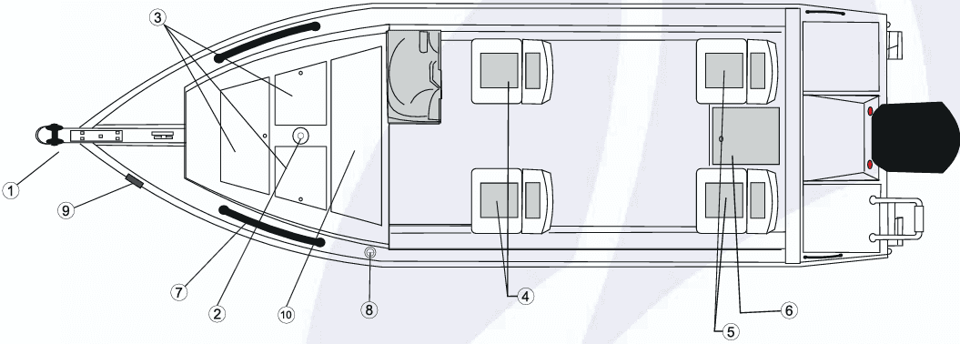 Plano de la embarcación CHEROKEE COD. 02