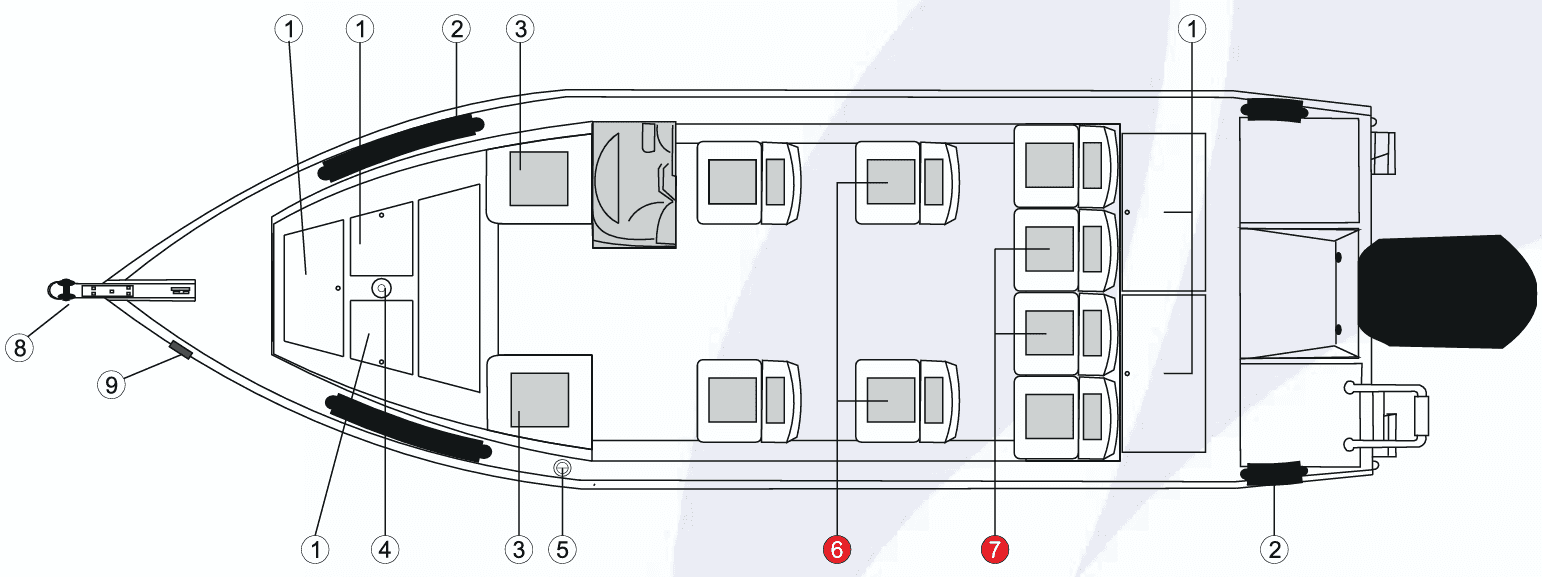 Plano de la embarcación CHEROKEE MASTER